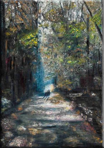 Zdeněk Pokoj - Zelená cesta - obraz, olej na plátně